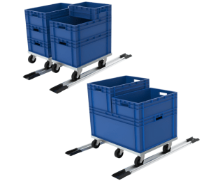 LEAN Carucior pentru cutii KLT 600x400mm  si 800x600mm