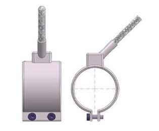 Rezistenta electrica duza injectie DHB 20 C manta INOX, izolatie mica, racord radial R45