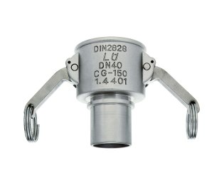 Racord furtunuri mama cupla rapida KAMLOK  prindere carcasa DIN 14 420-7 din INOX 1.4401