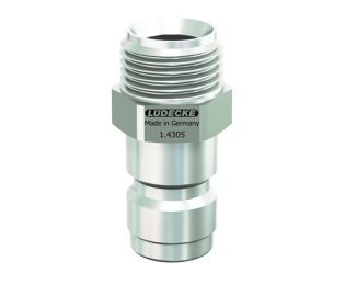 Racord cu filet exterior drept cupla rapida racire matrita Seria ESHGE DN 13 din INOX 1.4305