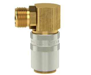 Cuple rapide racire matrite racord 90° filet exterior Seria ESH DN9 din ALAMA MS 58