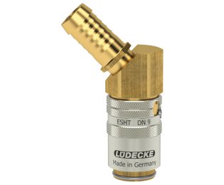 Cupla rapida racire matrite racord 45° furtun TempSecure Seria ESHT din alama MS 58