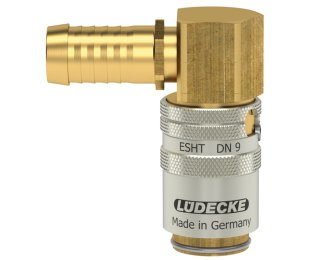 Cupla rapida racire matrite racord 90° furtun TempSecure Seria ESHT din alama MS 5