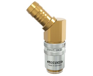 Cupla rapida racire matrite racord 45° furtun TempSecure Seria ESHGT DN13