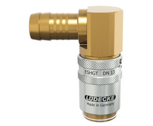 Cupla rapida racire matrite racord 90° furtun TempSecure Seria ESHGT DN13