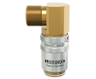 Cupla rapida racire matrite racord 90° filet exterior TempSecure Seria ESHGT DN13