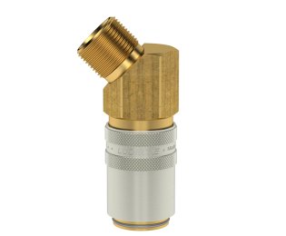 Cuple rapide racire matrite racord 45° filet exterior Seria ESHG DN13 din ALAMA MS 58