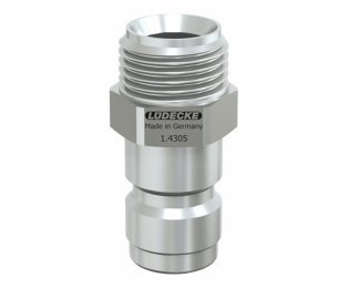 Racord cu filet exterior drept cupla rapida racire matrite Seria ESHGE DN13 din INOX 1.4305