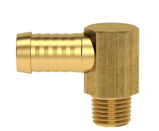 Racord 90° furtun cu filet metric exterior