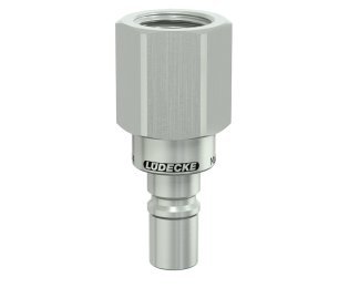 Niplu cu filet interior Seria ESCBN4-NIAB pentru cuplaj fara scurgere LiquiSafe din alama MS 58 nichelata