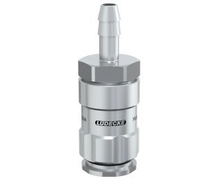 Cupla rapida fara scurgere LiquiSafe Seria ESCBE4-TLAB cu racord furtun din INOX 1.4305