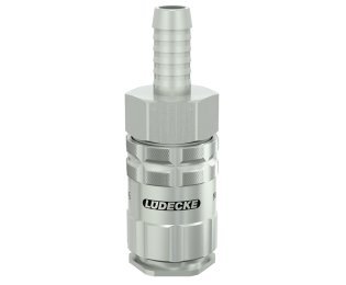 Cupla rapida fara scurgere LiquiSafe Seria ESCBN6-TLAB cu racord furtun din alama MS 58 nichelata