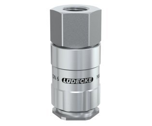 Cupla rapida fara scurgere LiquiSafe Seria ESCBE6-IAB cu filet interior din INOX 1.4305