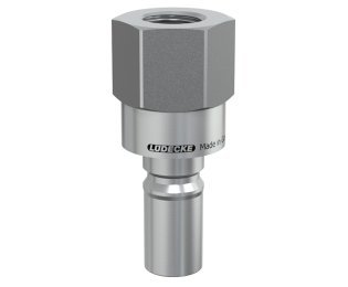 Niplu cupla rapida fara scurgere LiquiSafe Seria ESCBE9-NIAB cu filet interior din INOX 1.4305