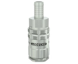 Cupla rapida fara scurgere LiquiSafe Seria ESCBN9-TLAB cu racord furtun din alama MS 58 nichelata