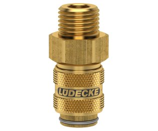 Cupla rapida fara scurgere cu filet exterior Seria ESMLA-A din alama MS 58