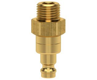 Niplu cupla rapida fara scurgere cu filet exterior Seria ESM-NAAB din alama MS 58