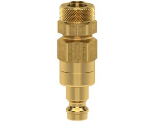 Niplu cupla rapida fara scurgere cu piulita strangere Seria ESM-SQAB din alama MS 58