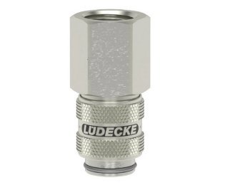 Cupla rapida fara scurgere cu filet interior Seria ESMNLA-I din alama MS 58 nichelata