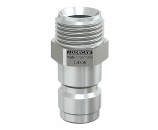 Niplu cupla rapida cu filet exterior Seria ESHGE-NA DN 13 din INOX 1.4305