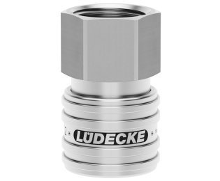 Cupla rapida pneumatica cu filet interior Seria ESEG DN 7.2 din INOX 1.4305 cu bucsa neteda