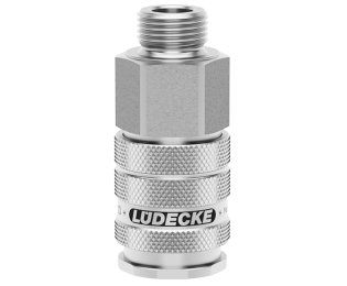 Cupla rapida pneumatica cu filet exterior OptiFlow Seria ESIGE DN 10 din INOX 1.4305