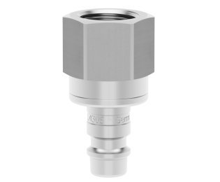 Racord cupla rapida pneumatica cu filet interior Seria ESEG DN 7.2 din INOX 1.4305 cu ventil bidirectional