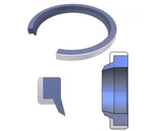 Raclor pentru ghidaj cilindric cu inel din otel wayWIPERS type SCW B