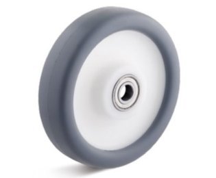Roata cauciuc termoplastic, rulmenti cu bila, WLL=120-450kg, D=80-250mm