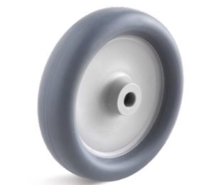 Roata cauciuc termoplastic, cu lagar de alunecare,WLL= 40-100kg, D=50-125mm