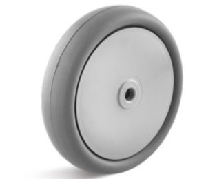 Roata cauciuc termoplastic, rulment cu bila, WLL=40-220kg, D=50-200mm