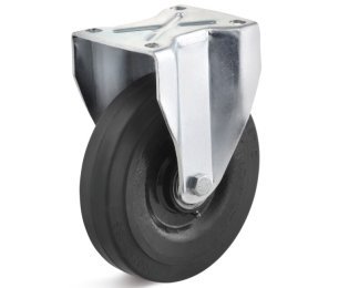 Roata cauciuc elastic, cu carcasa fixa HEAVY DUTY, portanta  WLL=350-550kg, D=160-250mm