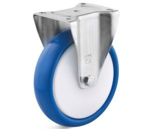 Roata poliuretan, rulment cu bile, cu carcasa fixa, WLL=100-300kg, D=80-200mm