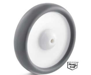 Roata termoplast, rulment INOX, WLL=80-220kg, D=80-200mm