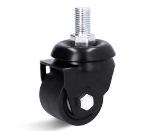 Roata poliamida, janta poliamida, carcasa pivotanta cu alezaj cu stift, WLL=300-600kg