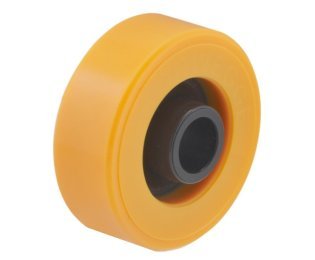 Rotita din polimer cu bandaj  din poliuretan pentru sina de rulare