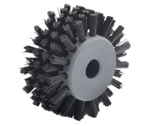 Rotita cu perii pentru sina de rulare