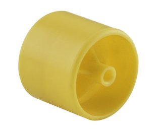 Rola din material plastic galben pentru sina de rulare