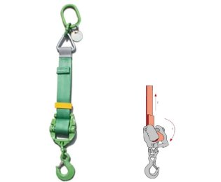 Sistem ridicare chinga cu 1 brat cu lungime reglabila