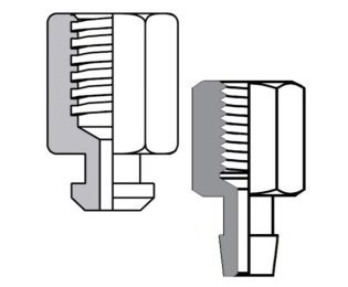 Racord cu filet metric interior M5 pentru ventuza
