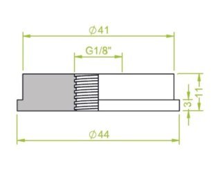 Racord ventuza 130.262 cu filet imperial interior G1/8"