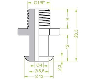 Racord ventuza filet exterior G1/8" cod 130.093