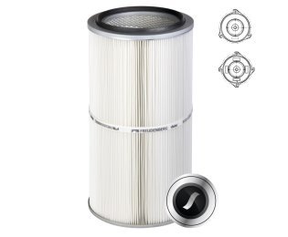 Cartus filtrant pentru praf viledon LP Eco montare Twist&Fix cu carlige