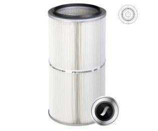 Cartus filtrant pentru praf viledon LP Eco montare tip baioneta