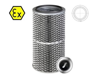 Cartus filtrant pentru praf ATEX viledon LP Eco AX montare DIN deschis