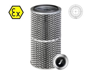 Cartus filtrant pentru praf ATEX viledon LP Eco AX montare DIN gaura centrala