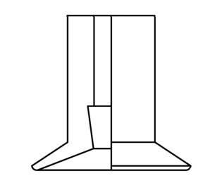 Ventuza plana cu tija lunga Basic VAC