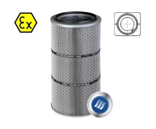 Cartus filtrant pentru praf ATEX viledon LP Complete AX montare cu flansa
