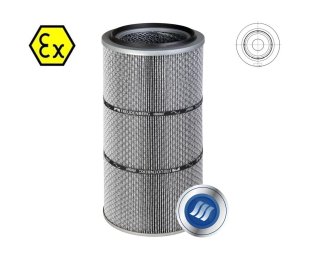 Cartus filtrant pentru praf ATEX viledon LP Complete AX montare tip baioneta