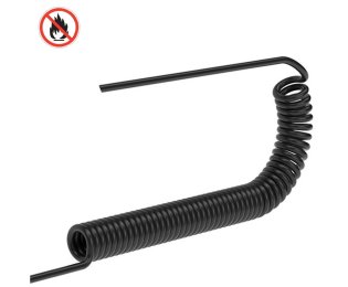 Furtun spiralat ANTIFOC MODY FLAMEX din PUR fara racorduri